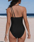 Women's Mesh One shoulder One Piece Swimsuit