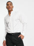 Jack & Jones Premium tuxedo shirt in white