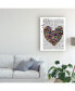 Фото #3 товара Fab Funky Butterfly Heart Canvas Art - 27" x 33.5"