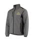 Men's Charcoal Los Angeles Chargers Circle Softshell Fleece Full-Zip Jacket