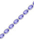 Фото #2 товара Tanzanite Tennis Bracelet (6 ct. t.w.) in Sterling Silver