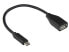 Good Connections 2511-OTG2 - 0.1 m - USB C - USB A - USB 2.0 - 480 Mbit/s - Black