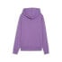 Фото #2 товара Puma Classics Shiny Logo Pullover Hoodie Womens Purple Casual Outerwear 62559550