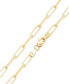 ფოტო #2 პროდუქტის 14K Gold Paperclip 2.8mm Chain Necklace, 22", approx. 5.9gr