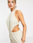 Фото #6 товара Pretty Lavish cotton cut out jumpsuit in beige