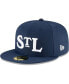 Фото #1 товара Men's Navy St. Louis Stars Cooperstown Collection Turn Back The Clock 59FIFTY Fitted Hat