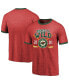 Фото #2 товара Men's Threads Red Minnesota Wild Buzzer Beater Tri-Blend Ringer T-shirt