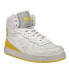 Фото #3 товара Diadora Mi Basket Used High Top Mens White Sneakers Casual Shoes 158569-C9326