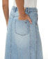 ფოტო #4 პროდუქტის Women's Front-Slit Seamed Denim Skirt