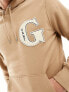 Фото #5 товара GANT applique G logo hoodie in khaki tan