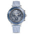 Swarovski Octea Lux Chrono Uhr in Blau mit Lederarmband - Schweizer Qualität, Edelstahl, Artikelnummer 5580600