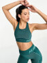 Фото #6 товара Hummel Seamless sports crop top with scoop neck in teal