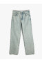 Фото #2 товара Düz Paça Kot Pantolon Normal Kesim Eve Jeans