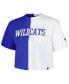 Футболка Hype And Vice женская блокировка цветов Kentucky Wildcats Royal, White Brandy Cropped Royal, White, L - фото #3