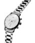 ფოტო #2 პროდუქტის Men's Blacktop Silver-Tone Stainless Steel Bracelet Watch 42mm