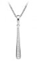 Timeless Sterling Silver Necklace with Zircons SC499 (Chain, Pendant)