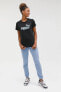 Bppo-000168 Blank Base - Siyah Kadın Kısa Kol T-shirt