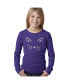 Фото #2 товара Big Girl's Word Art Long Sleeve T-Shirt - Whiskers