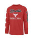 Фото #3 товара Men's Red Chicago Bulls 2023/24 City Edition Triplet Franklin Long Sleeve T-shirt