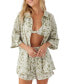 Фото #1 товара Juniors' Olivia Cotton Button-Front Cover-Up Shirt