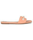 ფოტო #2 პროდუქტის Women's Leonie Imitation Pearl Embellished Slide Flat Sandals