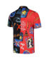 ფოტო #3 პროდუქტის Men's and Women's Black, Red Def Leppard All-Over Print Woven Button-Up Shirt