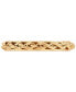 ფოტო #3 პროდუქტის Polished Single Rope Link Stack Band in 10k Gold