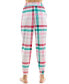 Фото #6 товара Women's Printed Drawstring Jogger Pajama Pants