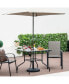 Фото #8 товара 35 x 35 Inch Patio Dining Table with 1.5" Umbrella Hole (Umbrella NOT Included)