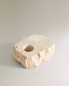 Travertine candleholder