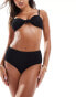 Фото #3 товара Vero Moda crinkle bandeau bikini top in black