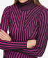 Фото #4 товара Women's Printed Turtleneck Long-Sleeve Sweater