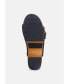 YORUBA Womens Braided Leather Buckled Slide Sandals