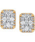 Фото #4 товара Серьги Macy's Diamond Cluster Stud