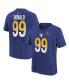 ფოტო #1 პროდუქტის Big Boys Aaron Donald Royal Los Angeles Rams Super Bowl LVI Name and Number T-shirt