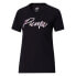 Puma Live In Graphic Crew Neck Short Sleeve T-Shirt Womens Black Casual Tops 678