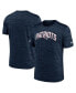 Men's Navy New England Patriots Velocity Athletic Stack Performance T-shirt