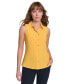 Фото #1 товара Women's Solid Button-Down Sleeveless Top