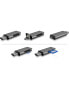 Фото #2 товара ICY BOX IB-CR200-C - MMC,MicroSD (TransFlash),MicroSDHC,MicroSDXC,SD,SDHC,SDXC - Anthracite - 480 Mbit/s - Aluminum - Plastic - USB 2.0 - USB