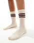 ASOS DESIGN 70s crew slouch socks with stripes