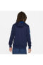 Фото #2 товара Sportswear Repeat Pollover Hoodie Erkek mavi kapüşonlu Sweatshirt dq4979-498