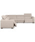 Фото #10 товара Nevio 157" 6-Pc. Fabric "L" Shaped Sectional Sofa, Created for Macy's