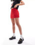 Фото #4 товара Reclaimed Vintage mini skort with bows in red