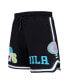 ფოტო #5 პროდუქტის Men's Black Philadelphia 76ers Washed Neon Shorts