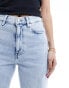 & Other Stories high waist straight leg jeans in soft True Blue wash Голубой, W29 - фото #5