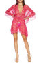 Фото #1 товара Ramy Brook Anora Cover-Up Minidress in Seashell Pink Combo Size M/L