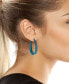 Women's Patina Oval Hoop Earrings