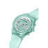 Фото #4 товара GUESS Ladies Sport Clear Multifunction Transparent Turquoise Dial Polycarbona...