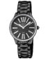 Women's Siena Swiss Quartz Black Stainless Steel Watch 37mm