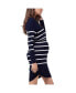 Maternity Valerie Up Down Knit Nursing Tunic Синий, XLARGE - фото #2